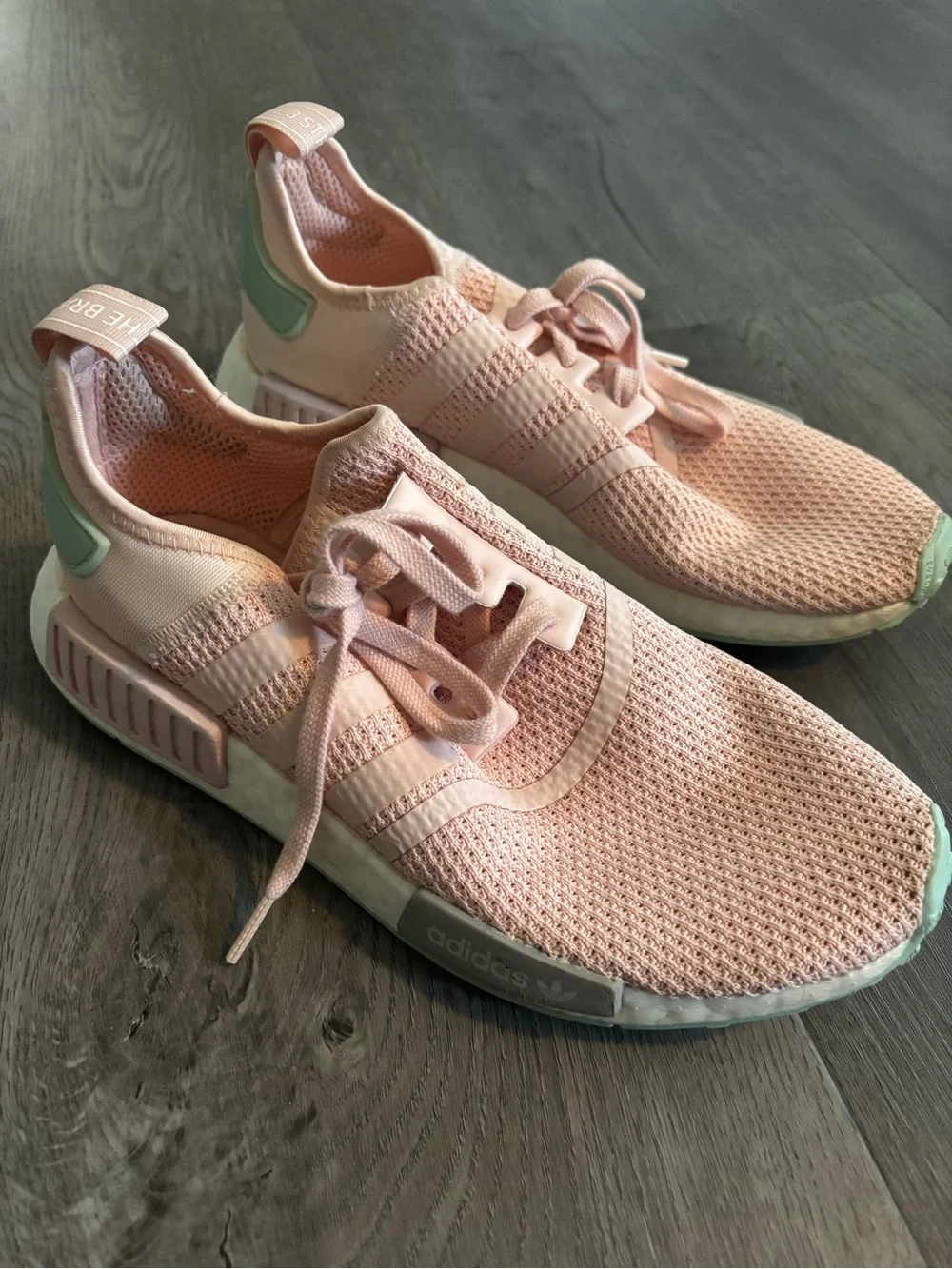 adidas NMD R1 Pastel Pink Knit Sneakers